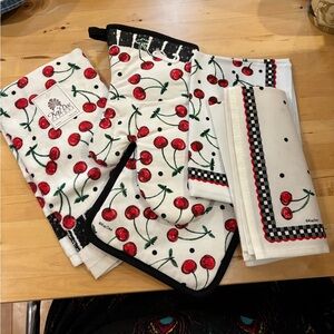 Cherry Print Kitchen Set